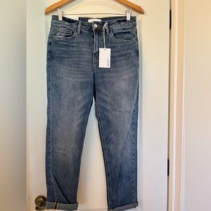 VERVET BY FLYING MONKEY Medium Wash Blue Boyfriend Jeans